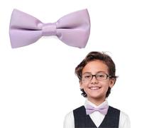 The Tie Co™ Kids Bow Tie - Pre-tied & Adjustable Plain Bow Tie for Boys & Girls, Premium Range, Formal & Party Wear Accessory (Lilac)