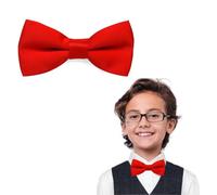 The Tie Co™ Kids Bow Tie - Pre-tied & Adjustable Plain Bow Tie for Boys & Girls, Premium Range, Formal & Party Wear Accessory (Red)