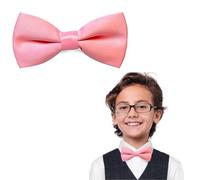 The Tie Co™ Kids Bow Tie - Pre-tied & Adjustable Plain Bow Tie for Boys & Girls, Premium Range, Formal & Party Wear Accessory (Light Pink)