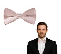 The Tie Co™ Men's Adjustable Clip on Bow Ties, Clip on Pre-Tied Bow Tie for Wedding Party (Dusty Pink)
