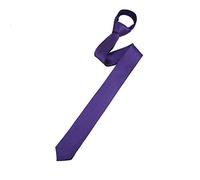 The Tie Co™ Men's Slim 4.5cm Plain Satin Tie (Cadbury's Purple)