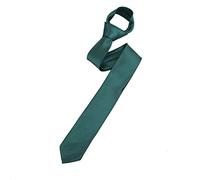 The Tie Co™ Men's Slim 4.5cm Plain Satin Tie (Dark Green)