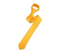 The Tie Co™ Men's Slim 4.5cm Plain Satin Tie (Golden Yellow)