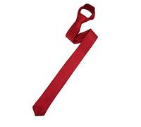 The Tie Co™ Men's Slim 4.5cm Plain Satin Tie (Maroon)
