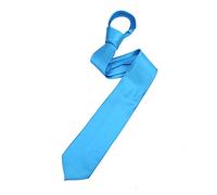 The Tie Co™ Men's Wide 7.5cm Plain Satin Tie (Aqua Blue)