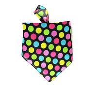 The Tie Co™ Mens/Womens Fun Novelty Printed Neck Face Scarf Bandanna 55 x 55cm (Flags, Tie Dye, Pride, Carer, Weed etc) (9 - Multicolour Polka Dot)