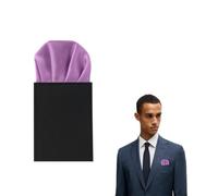 The Tie Co™ Pre-Folded Pocket Square - Premium Collection Round Top Handkerchief/Hanky for Suit Jackets, Weddings & Formalwear - Light Purple