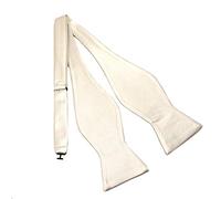 The Tie Co™ Premium Adjustable Self Tie Bow Tie (White)