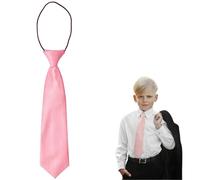 The Tie Co™ Premium Children’s Zipper Neck Tie - Adjustable Elasticated Tie for Kids, Boys & Girls - Easy-On Formal Wear Accessory - Light Pink