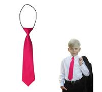 The Tie Co™ Premium Children’s Zipper Neck Tie - Adjustable Elasticated Tie for Kids, Boys & Girls - Easy-On Formal Wear Accessory - Bright Pink