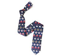 The Tie Co™ Premium Christmas Secret Santa/Reindeer/Sleigh Heavyweight Novelty Gift Neck Ties (4 - Snowman Reindeer Penguin Navy)