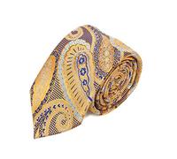 The Tie Co™ Premium Collection 7-9cm Wide Pattern Ties - Geometric, Aztec, Abstract & Repeated Designs (30 - Copper & Blue Abstract Paisley)