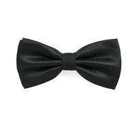 The Tie Co™ Premium Collection Pre Tied & Adjustable Subtle Pattern Black Bow Ties (7 - Elite Pattern)
