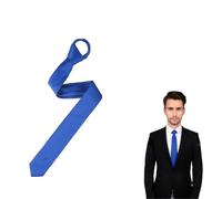The Tie Co™ Premium Slim Solid Colour Tie - Men’s 4.5cm Narrow Necktie for Modern Business, Wedding & Formal Wear - Royal Blue