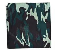 The Tie Co Rasta Bandana Green Leaf Neckerchief Funky Headband Cotton - Army