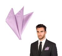 The Tie Co™ Satin Polyester Pocket Square - 28x28cm Handkerchief/Hanky for Suit Jackets, Weddings, Formal & Business Wear - Lilac