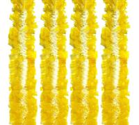 The Tie Co Translucent Yellow & White Easter Egg Hunt Bonnet with Christmas Tinsel Decoration (Pack of 1 (2m))