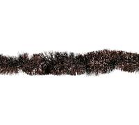 The Tie Company Copper Brown Luxury Christmas Tree Tinsel Decoration - Premium Hanging Ornaments for Indoor/Outdoor Xmas Parties & Seasonal Event Supplies (Pack of 2 (4m))