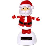The Tie Company Dancing Christmas Father, Snowman & Elves - Solar Powered Fun and Engaging Holiday Ornament Festive Décor for Home and Office (Christmas Father)