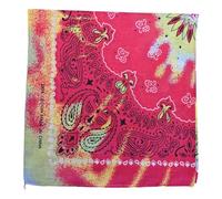 The Tie Company Funky Pattern Colourful Bandana Head Neck Face Mask Scarf Colorfull - Pink Yellow Paisley