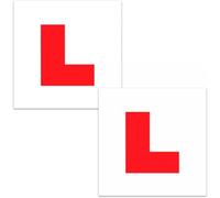 The Tie Company Magnetic L Plates for Learner Drivers - Set of 2 - Durable & Reflective Provisional Driving Test Signs - Twin Pack