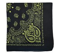 The Tie Company Rasta Bandana Green Leaf Neckerchief Funky Headband Cotton