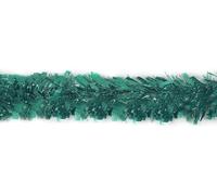 The Tie Company Teal Metallic Tinsel Christmas Tree Decoration - Traditional Hanging Xmas Ornament (Pack of 1 (2m))