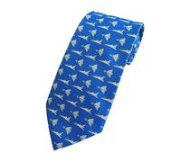 The Tie Studio Eurofighter Typhoon Aircraft Novelty Tie - RAF Jet Fighter Design (Blue)