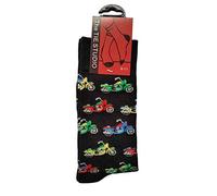 The Tie Studio Men's Multicoloured British Motorbikes Mid-Calf Socks, Size 6-11, 1 Pair