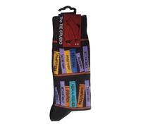 The Tie Studio Profession Books on Black Unisex Novelty Ankle Socks Adult Size 6-11
