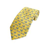 The Tie Studio Tie Studio Polyester Tie - Eurofighter Typhoon Aircraft on Yellow