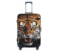 The Tiger Breaks The Wall Elastic Travel Luggage Cover Suitcase Protector, Print Suitcase Baggage Cover Anti-Scratch