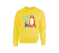 The Tiger came to tea Sweatshirt, World Book Day Story Jumper, Study Lover Gift Top, Unisex Adults And Kids Top (Yellow, 7 Years)