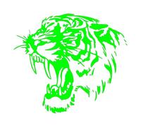 The Tiger Doesn't Freak Out. You Think I'm A Sick Cat. Hood Cars And Motorcycle Side Car Stickers(Green,30X26.2CM)