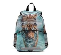 The Tiger is Swimming Underground in The Swimming Pool Kids Backpack for Toddlers, Kid's Backpack for Boys Girls, Kindergarten Preschool Nursery Travel Bag