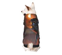The Tiger Under The Sunset Dog Hoodie for Small, Soft Breathable, Pet Clothes for Small