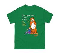 The Tiger Who Came to Tea T-Shirt, Boys Girls World Book Day Maths Day T-Shirt Funny Story Party Book Lover Judith Unisex Kids Adults Tee Top (Kelly Green, 7 Years)