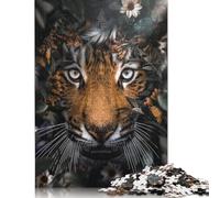 The Tigers Garden 1000 Pieces Wooden Puzzles for Adults Jigsaw Puzzles Educational Game Challenge Toy 1000pcs (75x50cm)
