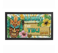 The Tiki Bar Mat - Hawaiian Inspired Gifts for Cocktail/Mocktail Lovers - Non-Slip Table Runner Barware/Pub/Cafe Service Mat - 44x25cm