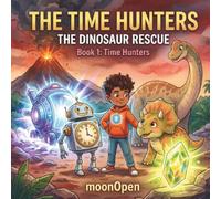 The Time Hunters: The Dinosaur Rescue: A Time-Travel Adventure for Kids 7-8: Math Puzzles, Dinosaurs, and Courage!
