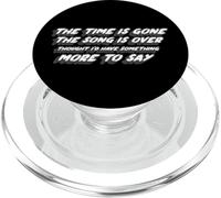 The Time Is Gone The Song Is Over | Dark Side Of Pink PopSockets PopGrip for MagSafe