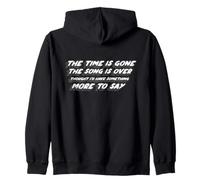 The Time Is Gone The Song Is Over | Dark Side Of Pink Zip Hoodie