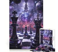 The Time of Chess 1000 Piece Jigsaws for Adults Puzzle Intellect Toy Relaxing Fun Quality Cut Fine Art Piece (38x52cm)