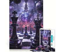The Time of Chess 1000 Piece Jigsaws for Adults Puzzle Intellect Toy Relaxing Fun Quality Cut Fine Art Piece (38x52cm)