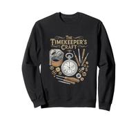 The Timekeeper's Craft Pocket Watch Lover Horology Art Sweatshirt