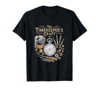 The Timekeeper's Craft Pocket Watch Lover Horology Art T-Shirt