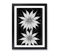 The Timeless Flowers Framed Wall Art Print A2 Black