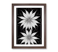 The Timeless Flowers Framed Wall Art Print A2 Walnut