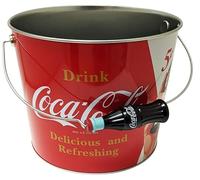 The Tin Box Company Coca-Cola Large Beverage Bucket with Coke Bottle Handle
