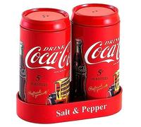 The Tin Box Company Coca-Cola Salt & Pepper Set with Holder